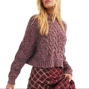 Free People Merry Go Round Cable-Knit Sweater